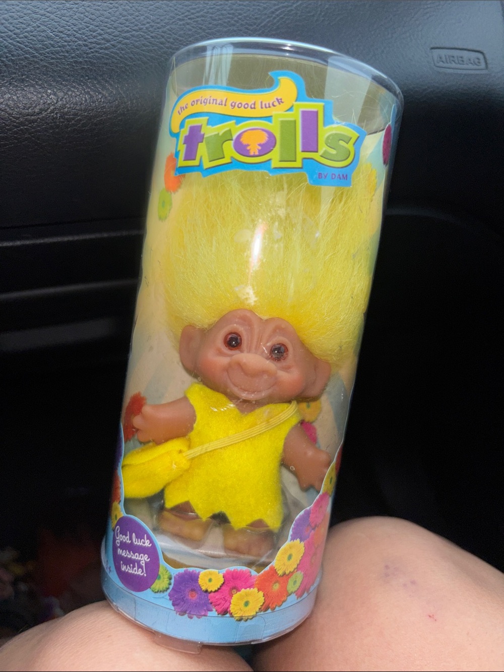Trolls Vintage Yellow Hair Plush Fashion Doll with Yellow Outfit
